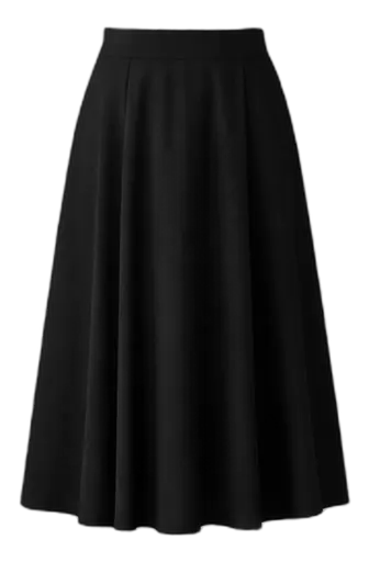 Юбка миди чёрная